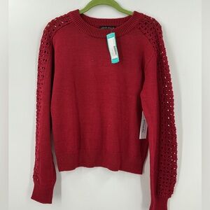 Love Ellie pullover sweater red small new